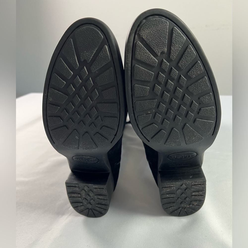 Born Cotto Lace Up Black Suede Fall Winter Boots - Picture 7 of 11